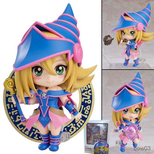 Eylem oyuncak figürleri yu-gi-oh! Düello anime figürü Dark Magician Girl Action figürü pop -up geçit töreni heykelcik koleksiyonlu model bebek oyuncakları R230711