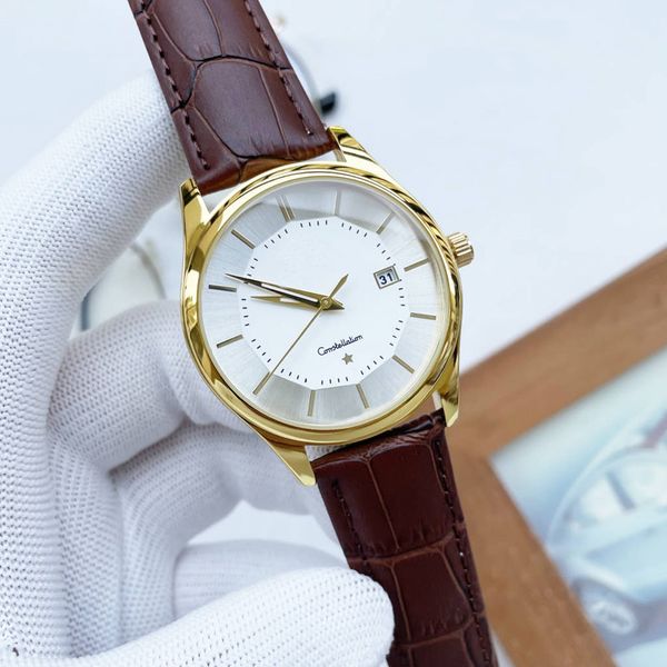 Relógios de pulso Omeg para homens 2023 novos relógios masculinos com todos os mostradores relógio de quartzo de alta qualidade, marca de luxo, cronógrafo, pulseira de relógio, moda masculina y03