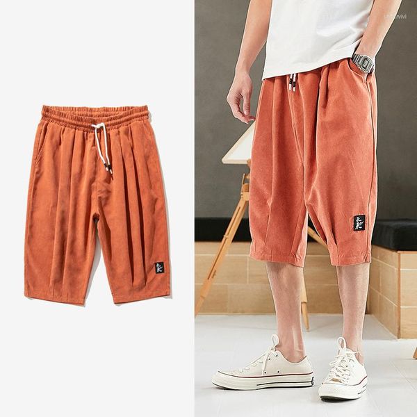 Pantaloni da uomo Plus Size Summer Harem Men Short Joggers Stile cinese Pantaloni larghi al polpaccio da uomo Capris Oversize Casual