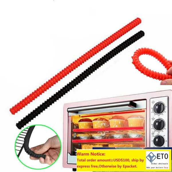 1PC Rosso Silicone Forno Rack Guardie Isolamento in silicone Striscia di clip Proteggi bordi Guardie Evitare ustioni Cottura Gadget Utensili da cucina Prezzo di fabbrica