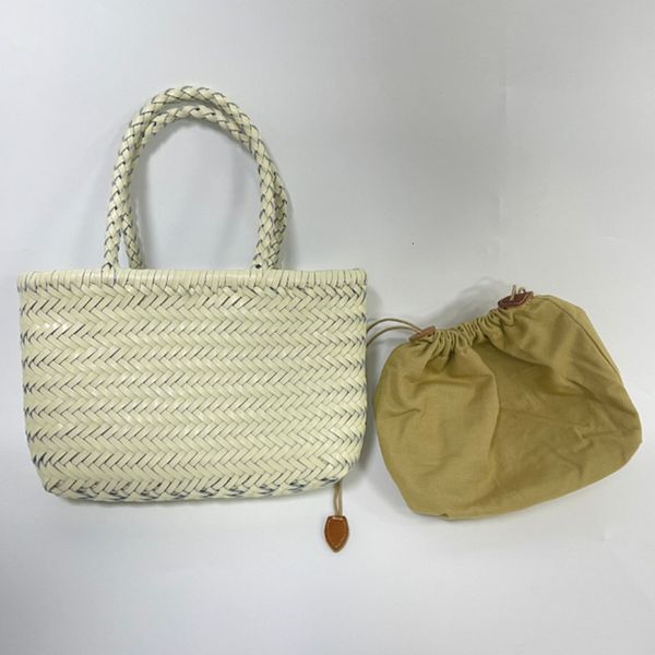 Abendtaschen Weben Handtasche aus echtem Leder Femininer handgefertigter gewebter Eimer mit Baumwolltaschen Lässiges Stricken Einkaufen 230711