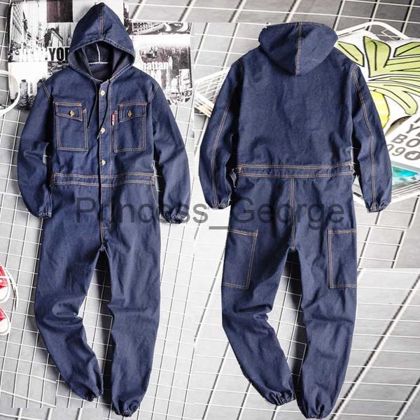 Outros Vestuário Denim Coverall Fato de Soldadura Eléctrica Seguro de Trabalho Vestuário Reparador de Automóveis Vestuário de Trabalho de Alta Qualidade Ajuste M4XL x0711