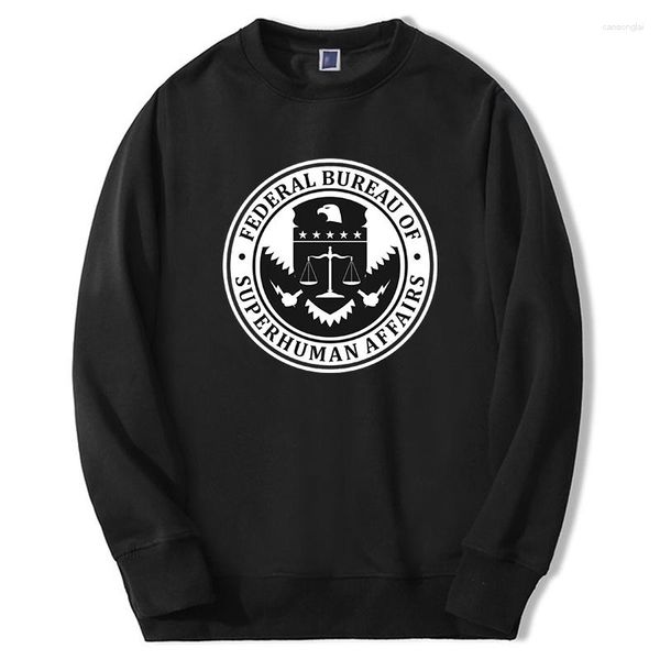 Hoodies Masculinos The Boys Figure Sweatshirts Moletom com Capuz Programa de TV Moda Homelander Print Sudaderas Fleece Casual Gola Regata Pulôver com Capuz