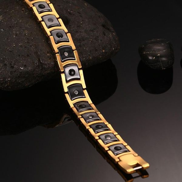 Браслет винтерли стальной магнитный браслет мужская черная керамическая энергия Германии браслеты мужчины