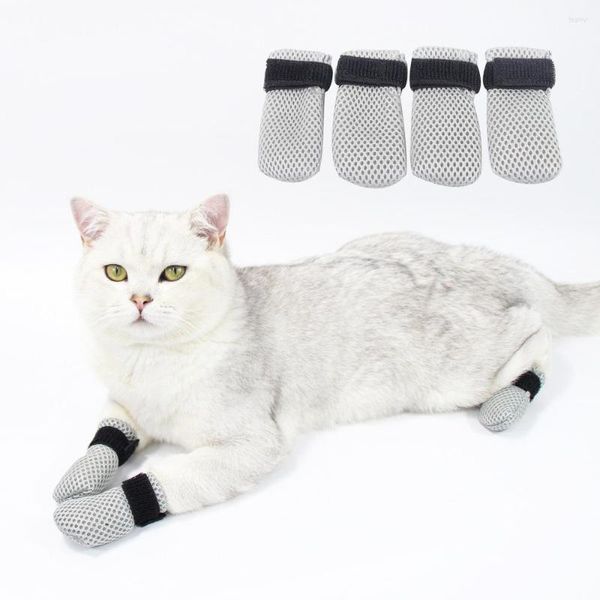 Kedi Kostümleri Kediler için SOAKLAR Ayakkabı Anti-Çizelge Köpek Pençeleri Koruyucu Botlar Konforlu Evcil Ayakkabı