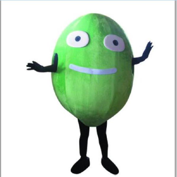 2019 Fabbrica professionale bambola di melone verde costume della mascotte adulto Halloween festa di compleanno del fumetto Apparel287m