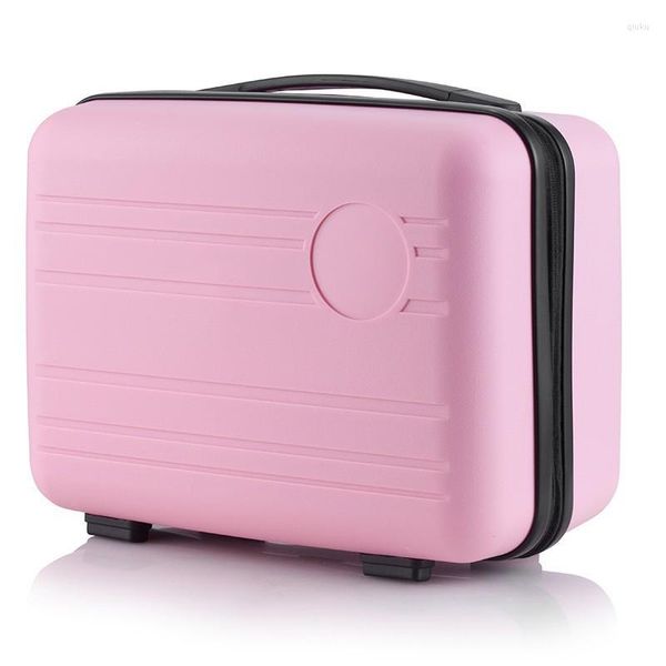 Sacos de armazenamento Saco de cosméticos de viagem de 14 polegadas, caixa de bagagem de mão para presente de feriado com senha e portátil