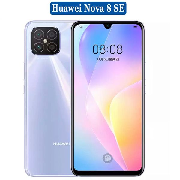 Huawei Nova 8 SE 5G Мобильный телефон 8 ГБ ОЗУ 128 ГБ ПЗУ 3800MAH Аккумулятор 64,0 Мп задней основной камеры 6,53 дюйма OLED Экран Android 10