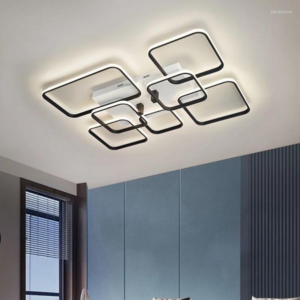 Lustres modernos LED lustre iluminação para sala de estar quarto lustre de plafond queda de teto interior