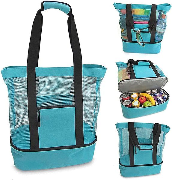 Sacos para noite Bolsa de ombro para praia com preservação de calor Grande capacidade para piquenique, acampamento e almoço Bolsa feminina 230711