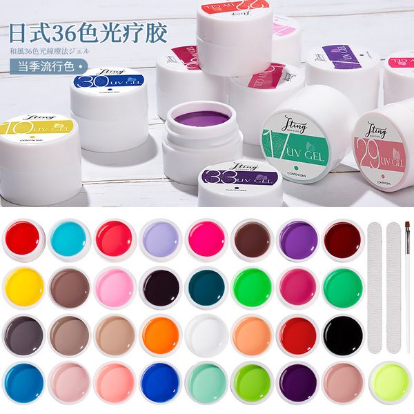 Nagellack 36 Color Mud Gel est Pure Color Paint Gel DIY Nail Art Design Qualitäts-Nagelgelpoliermittel Maniküre-Lacke UV-Gel-Nagellack 230711