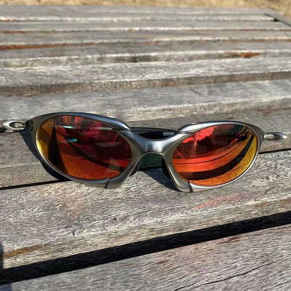 Роль нового стиля Oakleies Солнцезащитные очки простые металлические мужские дизайнерские солнцезащитные очки женские очки на открытом воздухе солнцезащитные очки стеклян