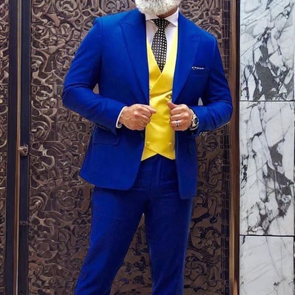 Мужские костюмы Royal Blue Wedding Slim Fit Tuxedos