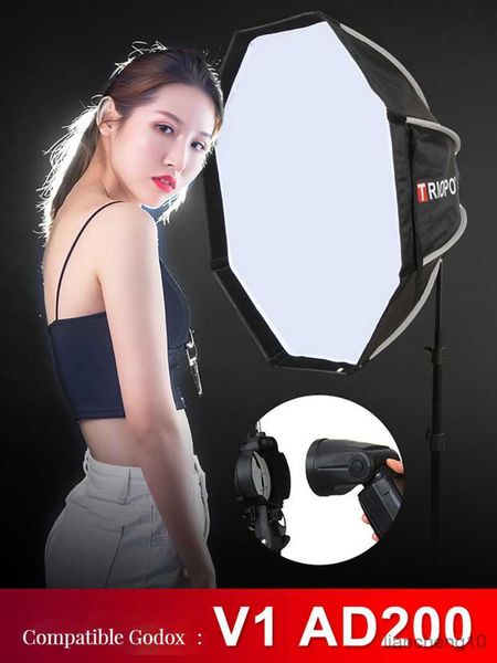 Flash Diffusers Triopo Softbox KX55CM KX 65CM 90CM Octagon Umbrella Light Box для годокс AD200 V1 Speedlite Flash Light Photography Photo Studio R230712