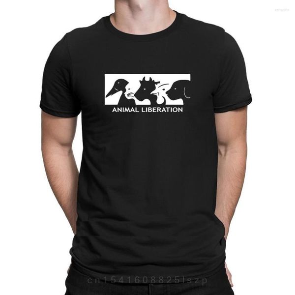Camisetas Masculinas Camisa Alf Animal Liberation Front Rights Ativista Personagem Crazy Gents O Neck Estilo Verão Carta