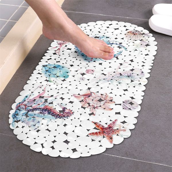 Tappetini da bagno Tappetino da bagno antiscivolo Tappetino da bagno per animali oceanici Tappeto da bagno con fondo in PVC Tappetino da bagno con ventosa tapis salle de bain alfombra bano douchemat 230711