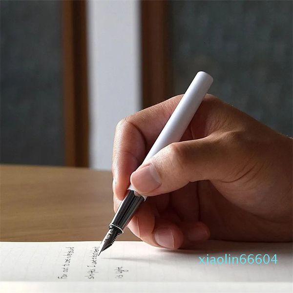 Penne stilografiche Penna BRIO 03mm Pennino EF in acciaio inossidabile Inchiostro in metallo per scrivere e firmare