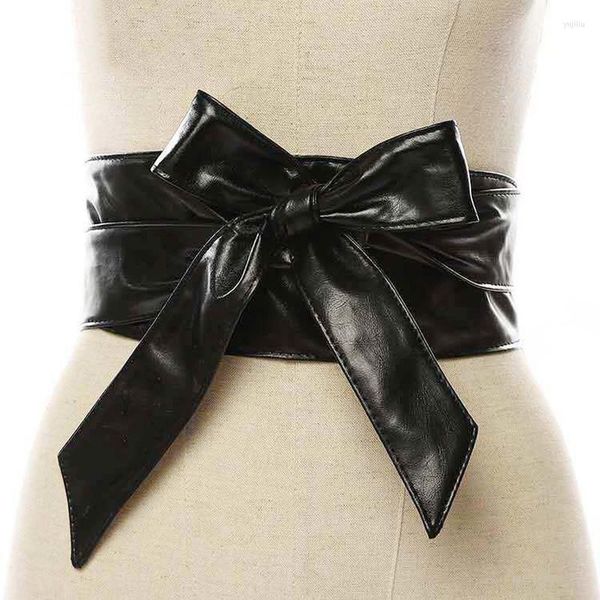 Gürtel 1PC Frauen Bowknot Breiter Gürtel Für Mantel Kleid Modische Damen Kleidung Zubehör