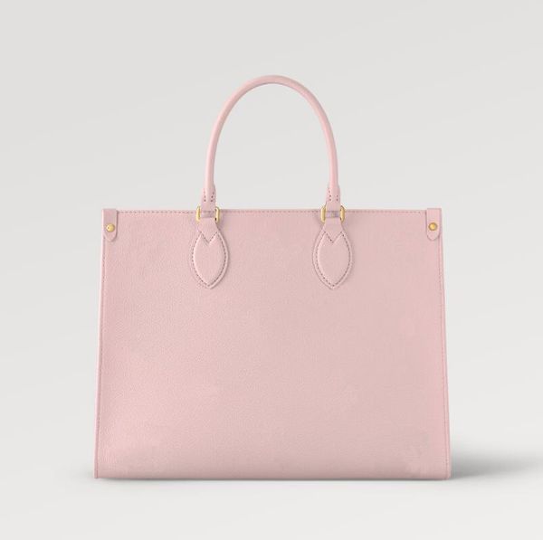 Moda Tote Bag Bolsa feminina ao ar livre estilo verão impressão em relevo logotipo design MM GM bolsa de compras de grande capacidade