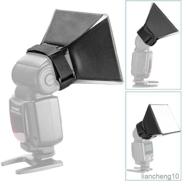 Flash Difüzörler 573A Evrensel Katlanabilir Flash Softbox Difüzör Kamera Fotoğraf Speedlight Yumuşak Kutu Kiti R230712