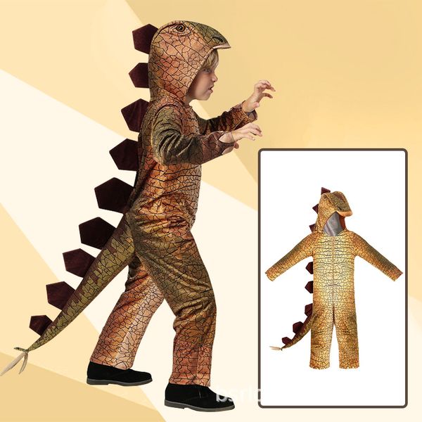 Costume da dinosauro per bambini di Halloween Costume cosplay da stegosauro