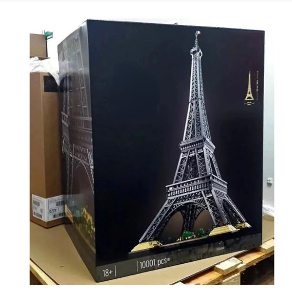 Blocchi Novembre Torre Eiffel 10307 10001 pz PARIGI architettura Modello Building Block Mattoni Kit Giocattoli per bambini Regalo di compleanno Set 230712