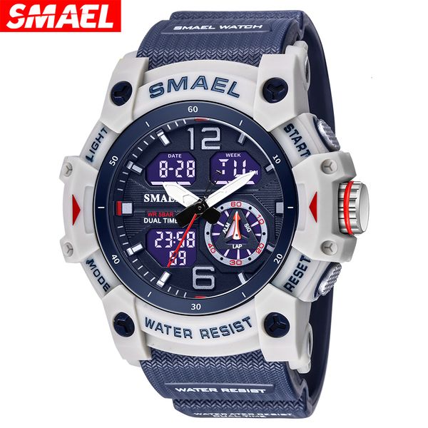 Нарученные часы Smael Sport Watch Военные наручные часы для мужчин. Столовая сигнализация