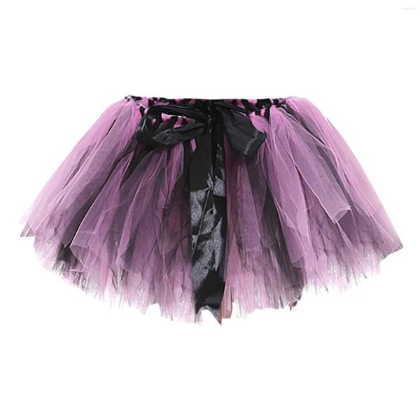 Saias femininas curtas para festa tutu balé bolha dança saia colorido retrô multicamada tule vestido de anágua baile de formatura para senhora