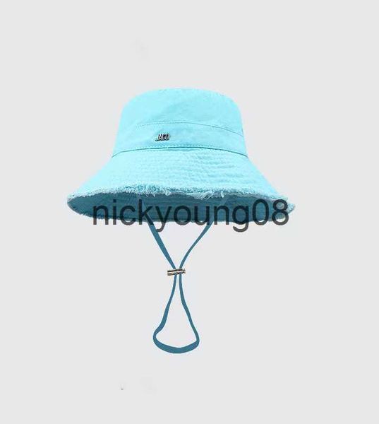 Chapéus de aba larga chapéus de balde designer de chapéu de corda bonés planos bonés ajustáveis chapéus de aba larga chapéus de verão moda praia chapéu com letras para homens mulheres x0712