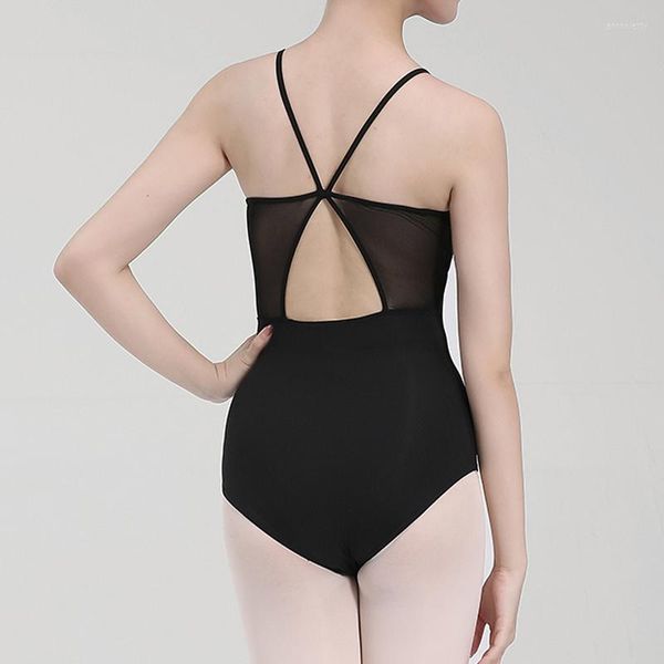 Stage Wear Mesh Ballet Dance Body Ginnastica per adulti Body Costume Sexy Ballerina Outfit Lyrical Dancewear Yoga Collant JL3528