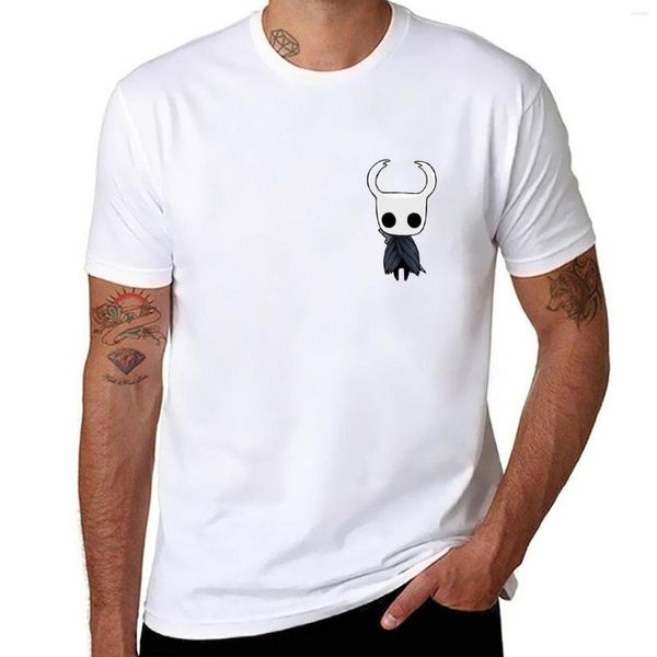 Polos masculinos Hollow Knight - The With Holstered Nail T-Shirt Anime Customized T Shirts Hippie Clothes Mens Clothing