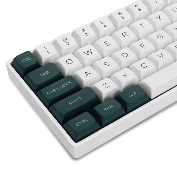 Klavyeler 189 Anahtar PBT KEYCAP ÇİFT S YEŞİL BEYAZ XVX KEY KAYNAKLARI KABLOSYA MEKANİK GAME İÇİN KİŞİ MX CACH CAPA MX 230712