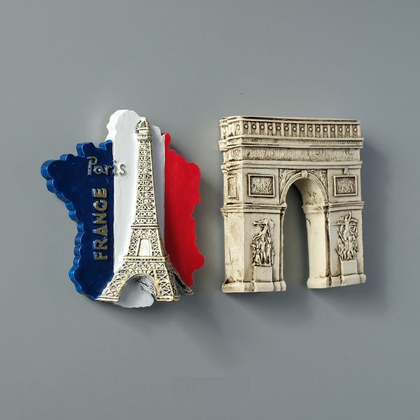 Magneti per il frigorifero Parigi Francia Torre Eiffel Arco di trionfo Frigorifero europeo Magneti per frigorifero magnetici Collezione di souvenir turistici del mondo Regali 230711