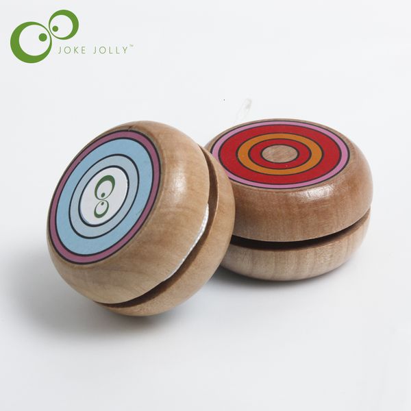 Yoyo Atacado de madeira YOYO yo crianças brinquedos clássicos presentes de natal lembrancinhas para festa jardim de infância escola carnaval pilhagem saco enchimento GYH S26 230712