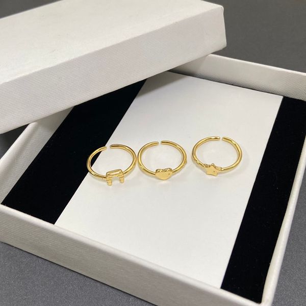 Tasarımcı şerit küme halkaları Kadınlar Sevgi Sözü Yüzük Çivi Moda Takı T Lüks Altın Çift Yüzükler Band Halkası Düğün Mücevherleri 237121c