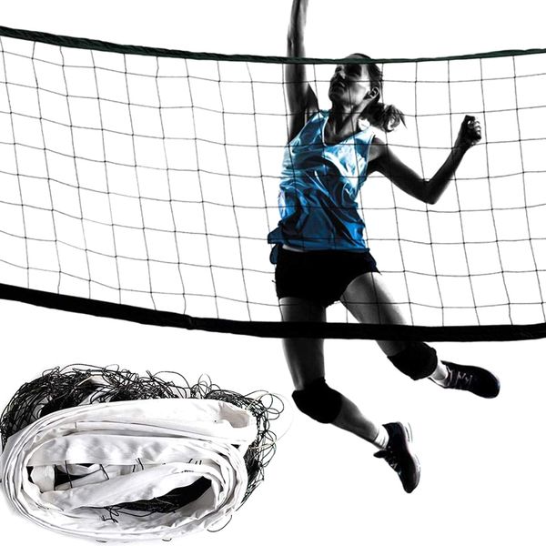 Balls Volleyball Net Steel Wire Set Portable прочные прочные сети для профессиональных пляжных на открытом воздухе спортивные тренировки 230712