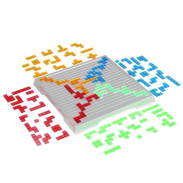 Jogos ao ar livre Atividades Jogo de estratégia Blokus Desktop Quadrados educativos Brinquedos Tabuleiro Cubo Quebra-cabeça Fácil de jogar Para crianças Série infantil Festa em ambiente interno Presente 230711