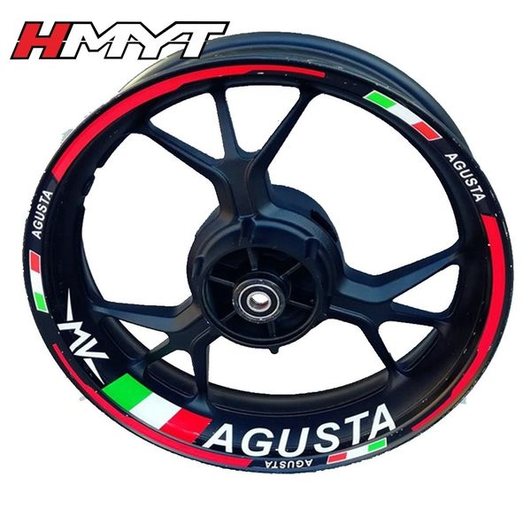 Raggi bici adatti per MV Agusta brutale800 920 990r RR 1090 f3f4 Adesivo per mozzo cerchio riflettente impermeabile per moto Turismo Veloce RC 230712