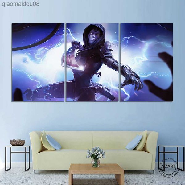 5/3 pezzi senza cornice tela pittura Ash Apex Legends videogioco poster per la decorazione della parete gioco arte pittura a olio regalo L230704