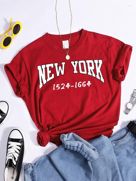 Kadın T Shirts York 1524-1664 Baskı Kadın T-Shirts Nefes Alabilir Hipster Sokak Giysileri Niş Tasarım T-Shirt Hip Hop Yumuşak Yaratıcılık Tee