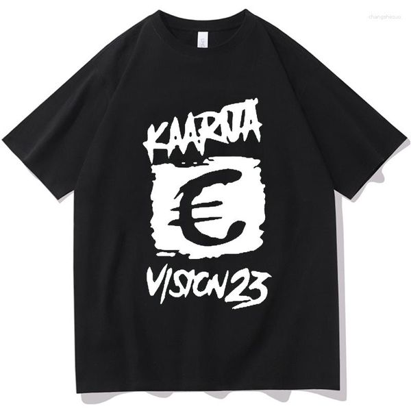 Magliette da uomo K??rij? Cha Eurovision 2023 Finlandia Stampa Y2K Kaarija T-Shirt Lettera Vestiti Ragazzi Camicia Uomo Manica lunga