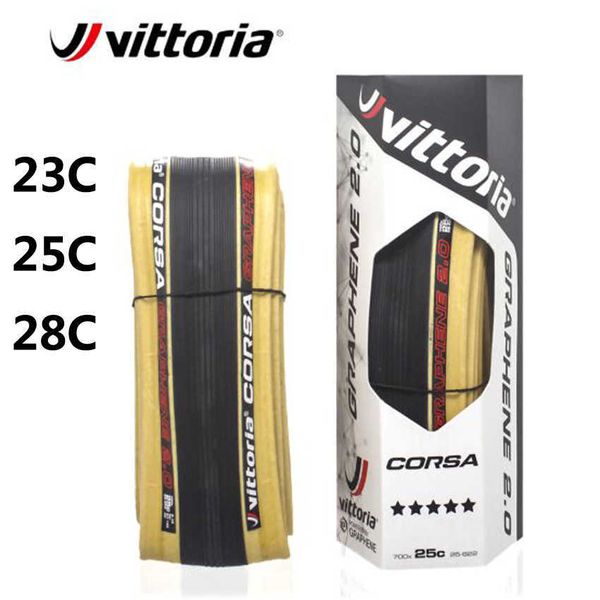 Pneus de bicicleta Pneu de bicicleta 700C Vittoria Corsa/Corsa Control Competition Graphene 2.0 700x23C/25C/28C 320 TPI Cycing Road Bike Tire Clincher HKD230712