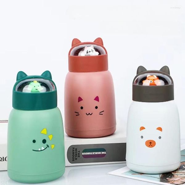 Bottiglie d'acqua 360 ml Cute Pet Cup Edizione coreana Student Animal Portatile e vetro