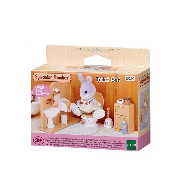 Ferramentas Oficina Sylvanian Families Dollhouse Playset Toilet Set Mobília Acessórios Gift Girl Toy Nenhuma figura na caixa 5020 230712