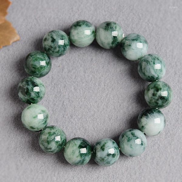 Сертификат Strand Natural Jadeite Браслет мужчины женщины искренние бирму