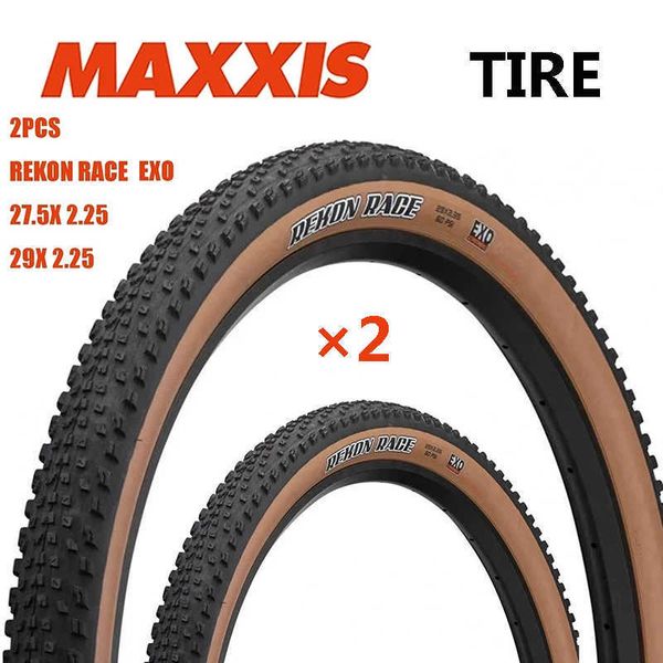 Pneus de bicicleta 2 PCS MAXXIS 29 MTB Pneu de bicicleta 27.5x2.25 29x2.25 REKON RACE EXO Pneus Anti Punção Pneu MAXXIS MTB Bicicleta Off-road Downhill HKD230712