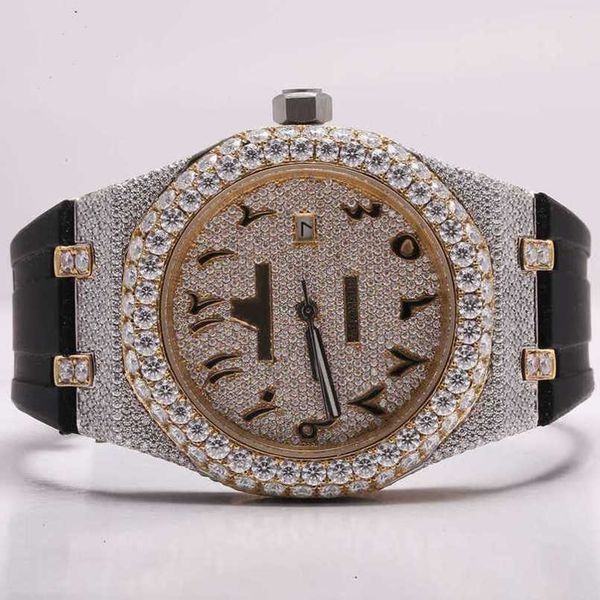 premium de alta qualidade vvs marca de topo quente personalizado dign hip hop masculino mulher luxo conjunto de mão lced out diamante moissanite watchSCDHU8NG