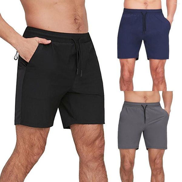 Laufshorts Herren Patchwork Eis Sport Sommer Oberbekleidung Fitness Casual Capris Basketball Hosen Nylon Koralle Männer Leinen