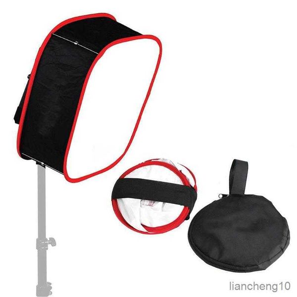 Blitzdiffusoren Universeller faltbarer Foto-zusammenklappbarer tragbarer Softbox-Diffusor für LED-Softlicht-Fotostudio-Zubehör R230712