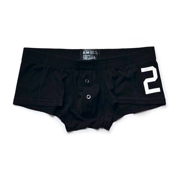 Mutande Intimo uomo Pantaloncini Boxer solidi Bottoni Mutande Uomo Calzoncillos Hombre Ropa Interior Hombre Filettatura Gay Boxer Homme 230711